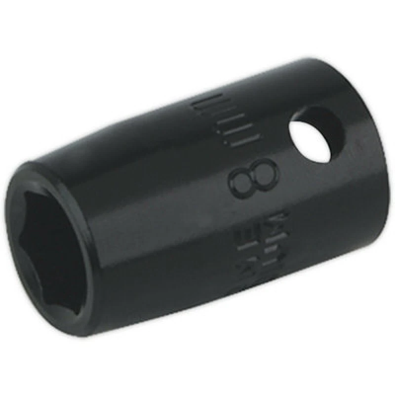 Image of Loops 8mm Forged Impact Socket - 3/8 Inch Sq Drive - Chrome-Vanadium Wrench Socket Multi