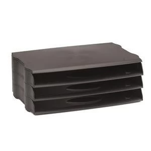 image of Original Avery Desktop Range DR800 Wide Entry Trays Black