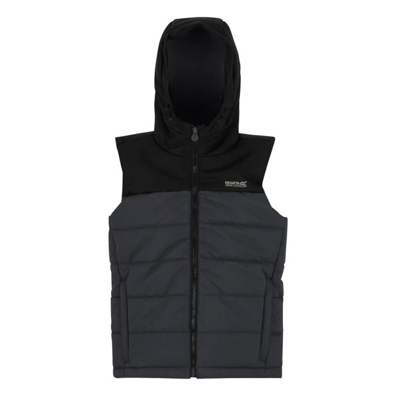 Image of Sleeveless down jacket Regatta Lofthouse Noir Unisex 5/6 ans