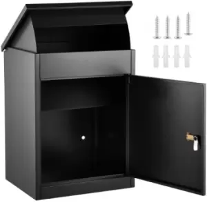 Image of VEVOR Large Post Box Letter Mail Parcel Package Drop Box Outdoor Wall Mounted
