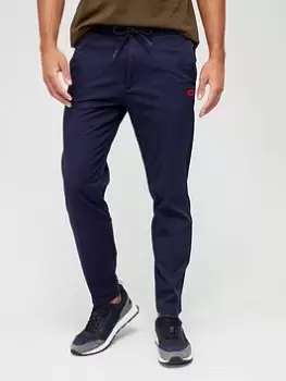 Image of HUGO Gyte Chinos - Dark Blue, Dark Blue, Size 46, Inside Leg Regular, Men
