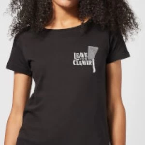 Image of Leave It To The Cleaver Womens T-Shirt - Black - 3XL - Black