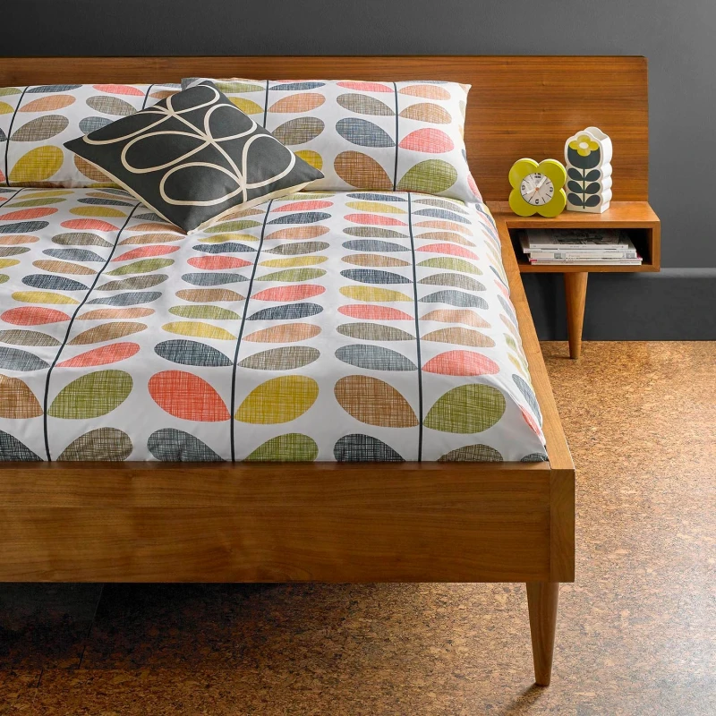 Image of Orla Kiely Scribble Stem Duvet Cover, Single, Multi