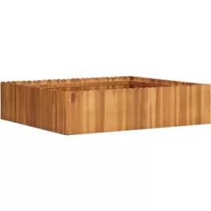 image of Vidaxl - Garden Raised Bed 100x100x25cm Solid Acacia Wood Brown