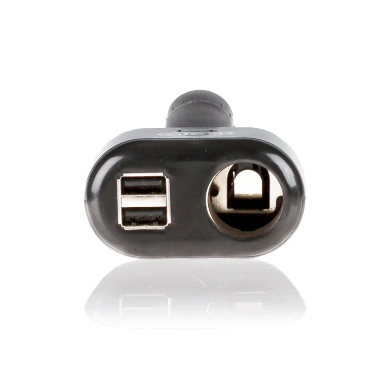 Image of ALCA 510100 Car mobile phone charger Number of inlets/outlets: 2 USB PC (Polycarbonate) Car mobile phone charger (100026)