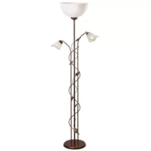 Image of Bluszcz Mother & Child Lamp With Glass Shades, Brown, 3x E14
