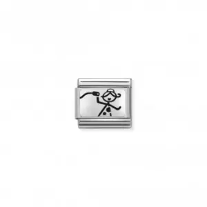 Image of Composable Classic Oxydised Plates Steel Silver Friend Right Link 330109/17