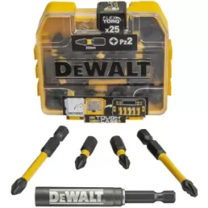 Image of X25 Impact Torsion Screwdriver Bits Bit Holder Tough Case XMS22IMPCT21 - Dewalt