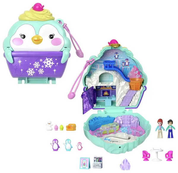 Image of Polly Pocket Snow Sweet Penguin Compact Playset