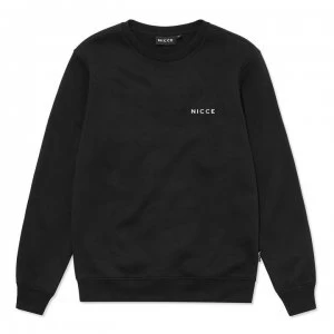 Image of Nicce Chest Logo Sweatshirt Mens - Black