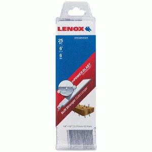 image of Lenox 6TPI Nail Embedded Wood Cutting Reciprocating Saw Blades 152mm Pack of 25