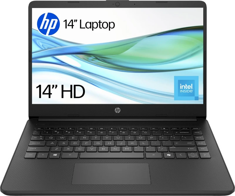 Image of HP 14-dq6002na 14" Laptop - Intel Processor N-series, UFS, 4GB RAM - Black