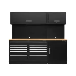 image of APMSCOMBO4W Modular Storage System Combo - Oak Worktop - Sealey