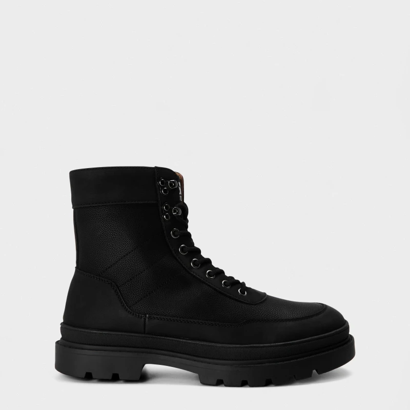 Image of Steve Madden Mens Hudson Flat Ankle Boots Black male 6 (39)
