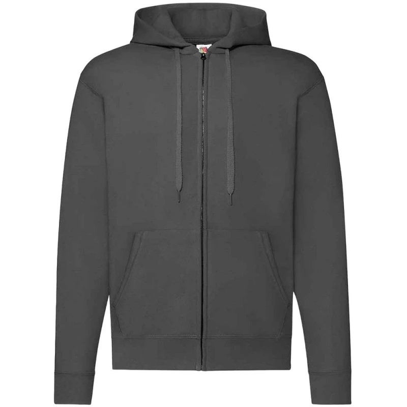 Image of Fruit of the Loom Mens Classic Hoodie in Mid Grey Size: Small Mid Grey Male S