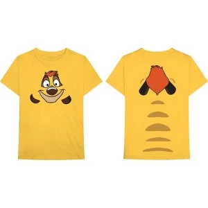 Image of Disney - Lion King Timon Unisex Large T-Shirt - Yellow