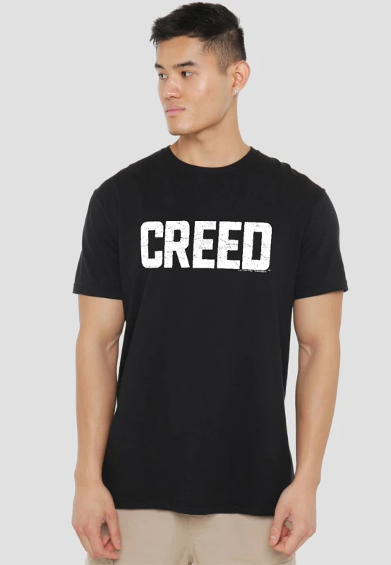Image of CREED Creed Cracked Logo T-Shirt, Black Size: 3X-Large Black 3X-Large Unisex 0199474315151