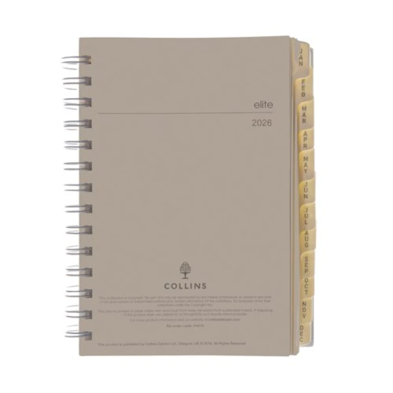 Image of Collins Elite Compact Day Per Page Refill Cream 2026 1140R-99.26