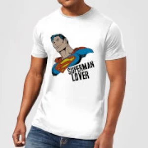 Image of DC Comics Superman Lover T-Shirt - White - 3XL
