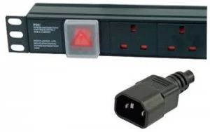 Image of Dynamode Pdu-6WS-H-Uk-Iec-3M - 19'' Pdu - 1U 6 Way 13A Switc