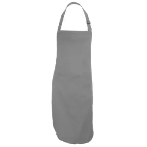 image of Dennys Adults Unisex Catering Bib Apron With Pocket (One Size) (Storm Grey)