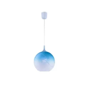 Image of Dome Pendants Blue, 1x E27