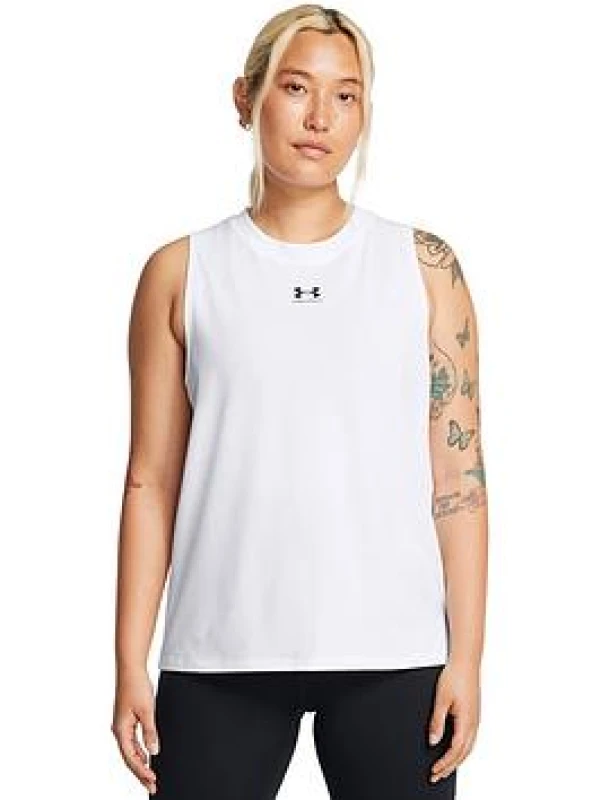 Image of Under Armour Muscle Tank - White White 8