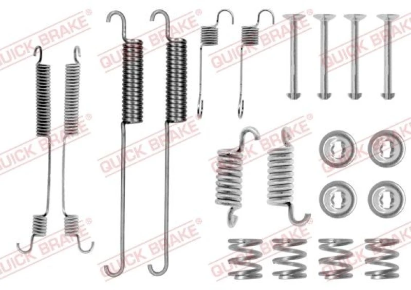 Image of QUICK BRAKE Brake shoe fitting kit QUICK BRAKE 105-0600