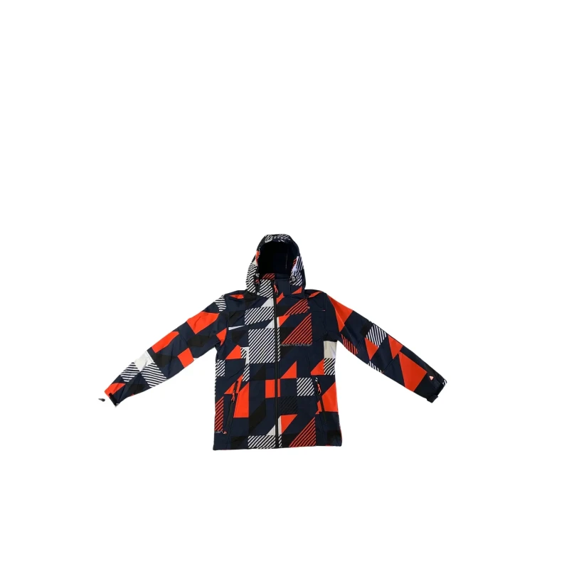 Image of Peak Mountain Printed softshell jacket Peak Mountain Cover Bleu Male 2XL COVER/KS/MARINE-Orange
