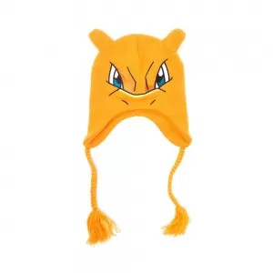 Image of Pokemon Unisex Charizard Laplander Earflap Orange Beanie