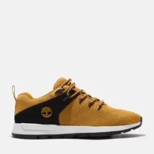 Image of Timberland Sprint Trekker Knit Trainer For Men In Yellow, Size 10.5
