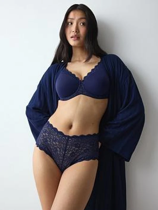 Image of Triumph Amourette Maxi Knickers Navy Blue Polyamide 10