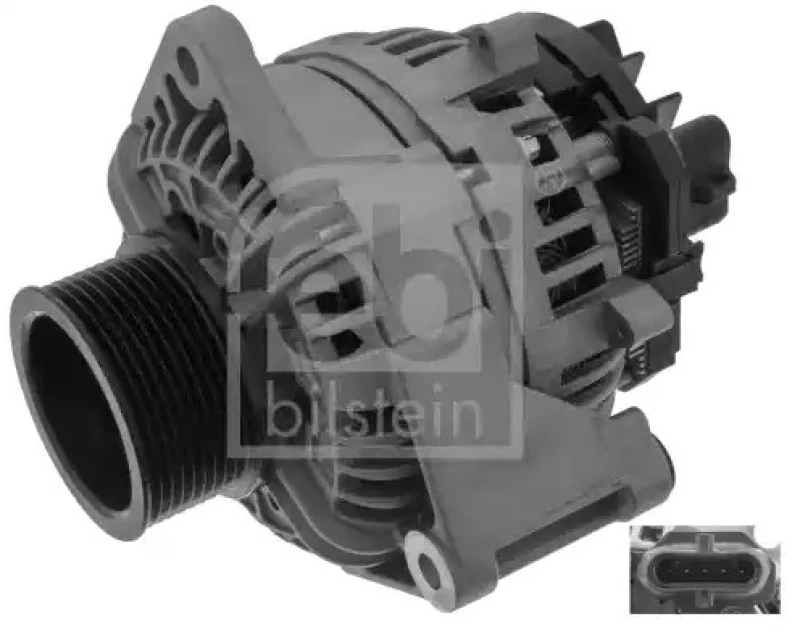 Image of FEBI BILSTEIN 48947 Generator Alternator Charging Current: 80A, Voltage: 24V Alternator (4)