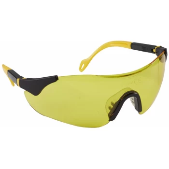 image of 9212 Sports Style High-Vison Safety Glasses with Adjustable Arms - Worksafe