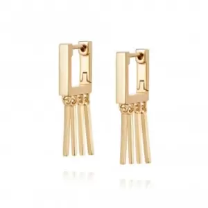 image of Moira Rose Huggie Hoop 18ct Gold Plate Earrings HUG03_GP