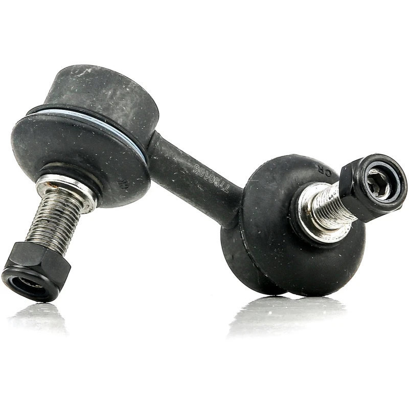 Image of STARK SKST-0230153 Anti-roll bar link Front Axle Left, with accessories Steel Link Stabiliser (3229)