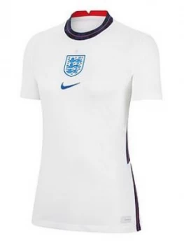 image of Nike Womens England Home Short Sleeve Stadium Shirt, White, Size L, Women