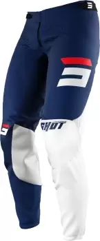 image of Shot Aerolite Gradient Motocross Pants, white-red-blue, Size 26, white-red-blue, Size 26