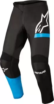 Image of Alpinestars Fluid Chaser Motocross Pants, black-blue, Size 30, black-blue, Size 30