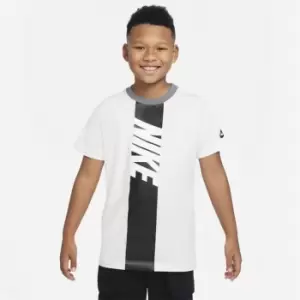 Image of Nike Amplify Tee Junior Boys - White