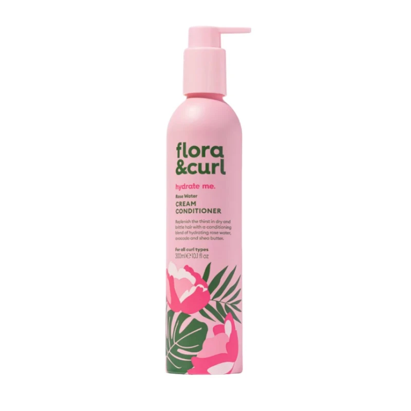Image of Flora & Curl Rose Water Cream Conditioner 300ml Multi
