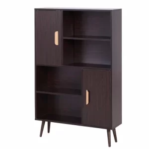 Mason Shallow Depth Free Standing Storage Unit, Walnut