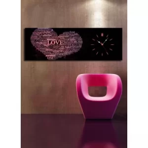 Image of 3090CS-4 Multicolor Decorative Canvas Wall Clock