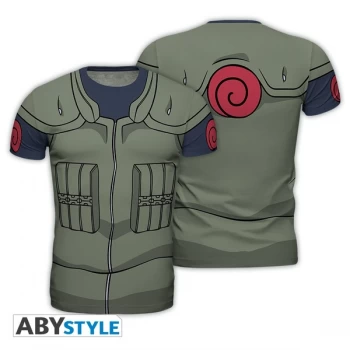 Image of Naruto Shippuden - Replica "Kakashi suit" Mens Large T-Shirt - Multi-colour