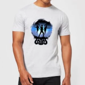 Image of Harry Potter Silhouette Attack Mens T-Shirt - Grey - 4XL