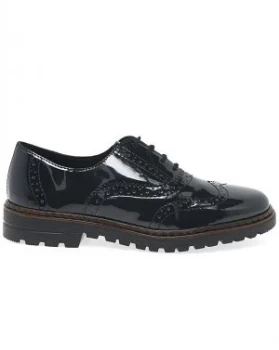 image of Rieker Mercury Womens Patent Brogues