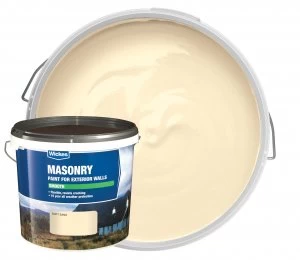 image of Wickes Smooth Masonry Paint - Soft Sand 5L