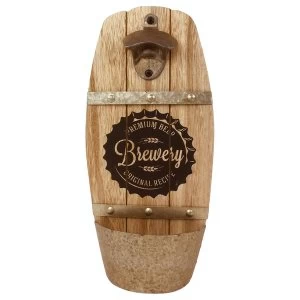 Image of Wall Hanging Brewery Barrel Bottle Opener
