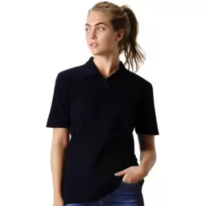 Image of Kustom Kit Womens/Ladies Regular Fit Workforce Pique Polo Shirt (10 UK) (Black)