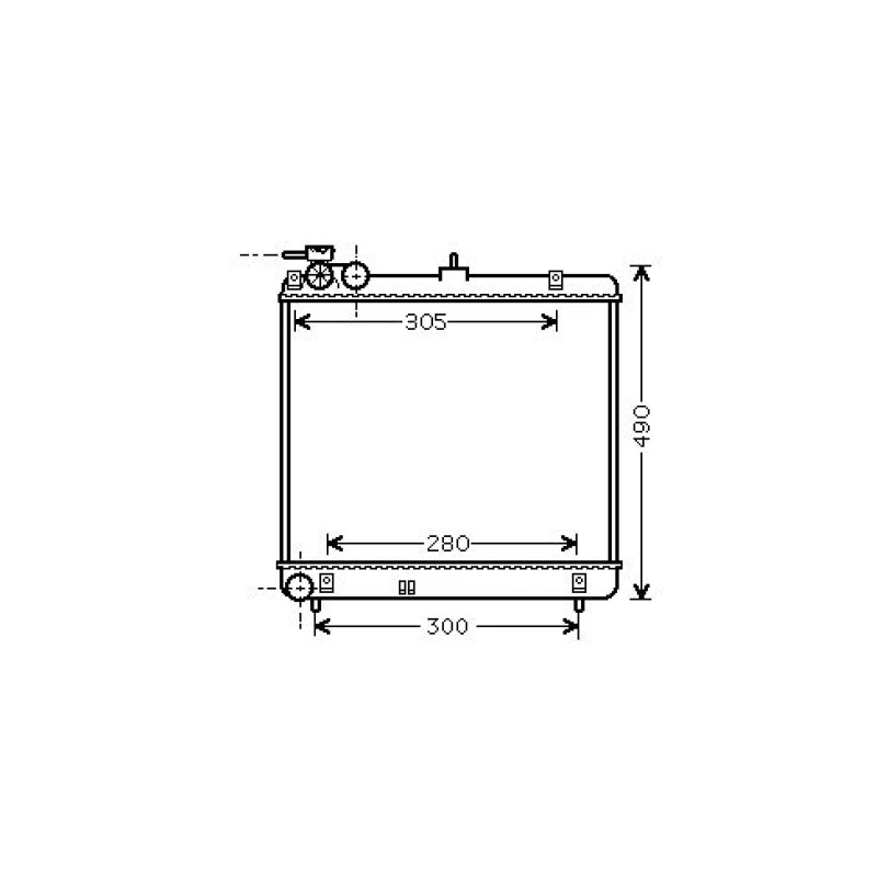 Image of Engine radiator DIEDERICHS DCM3703